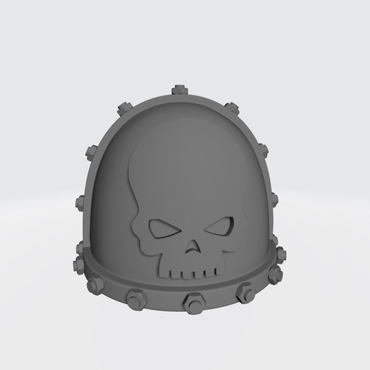 Mortifactors Chapter MKVII Shoulder Pad with Bolts compatible with McFarlane Toys Space Marines