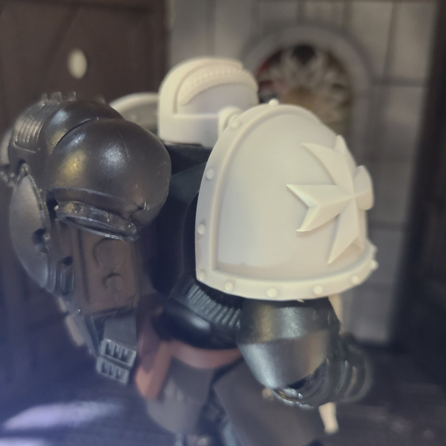 Templar Knights MKVII Shoulder Pad V1 for McFarlane Toys Loyalist Marine Action Figures Custom Pauldron