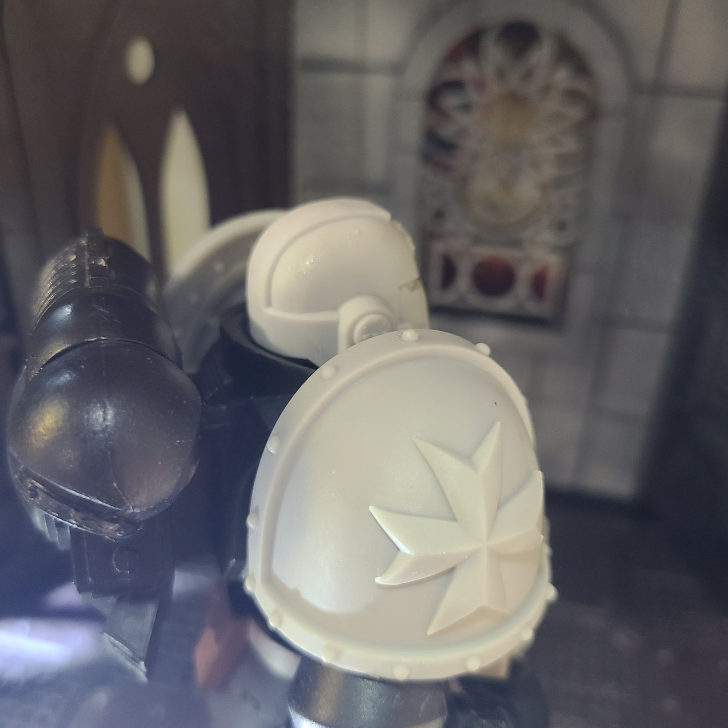 Templar Knights MKVII Shoulder Pad V1 for McFarlane Toys Loyalist Marine Action Figures Custom Pauldron