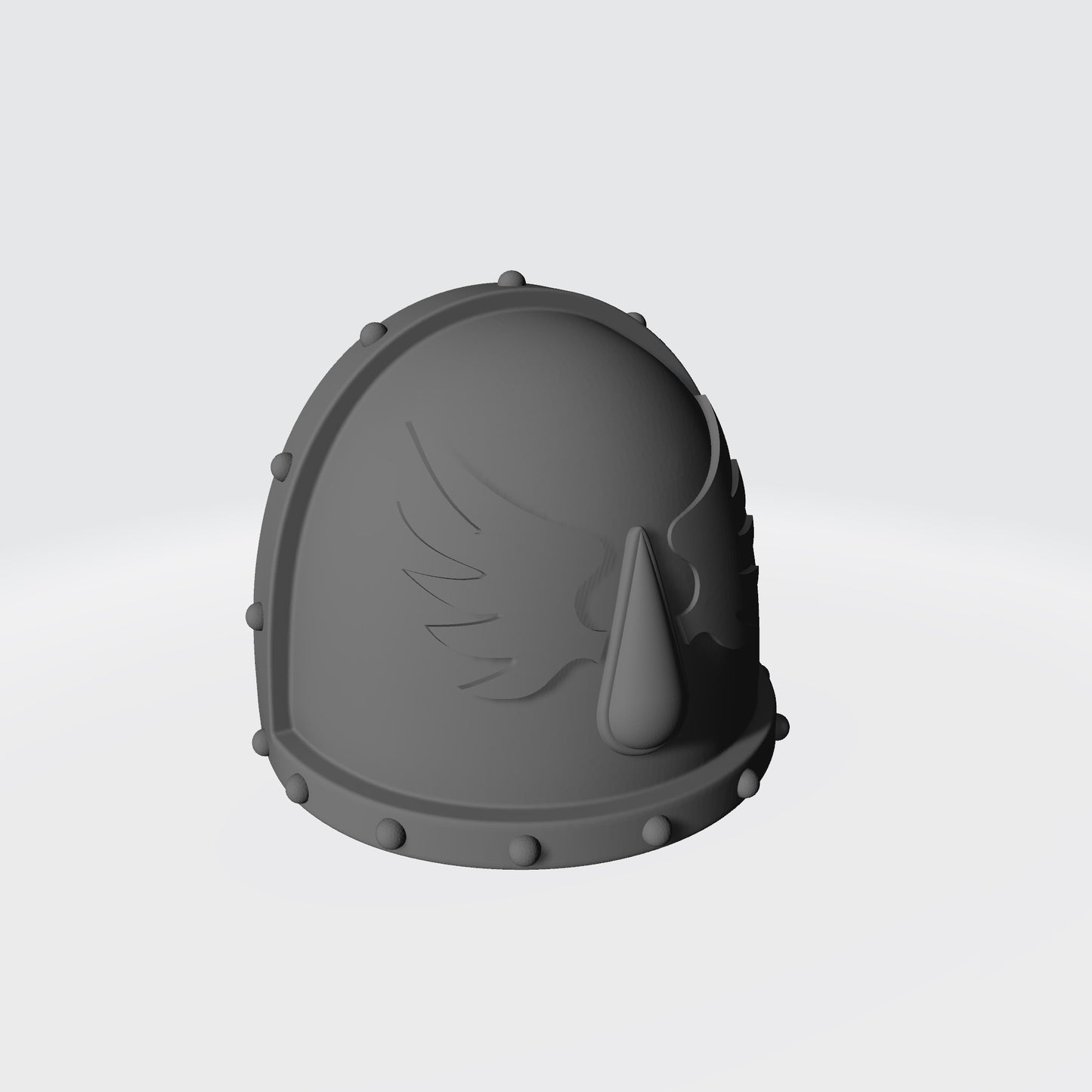 Blood Angels MK VII Shoulder Pad with Studs and Winged Blood Drop for McFarlane Toys Space Marine Action Figures