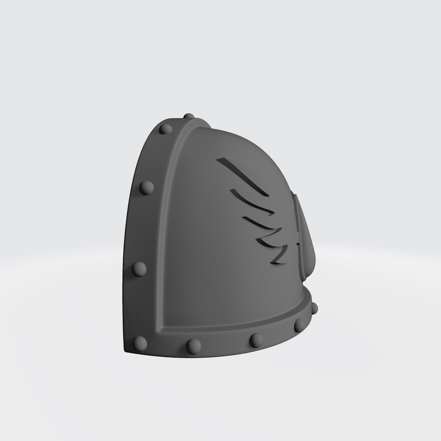 MK VII Shoulder Pad with Studs and Winged Blood Drop for McFarlane Toys Space Marine Action Figures