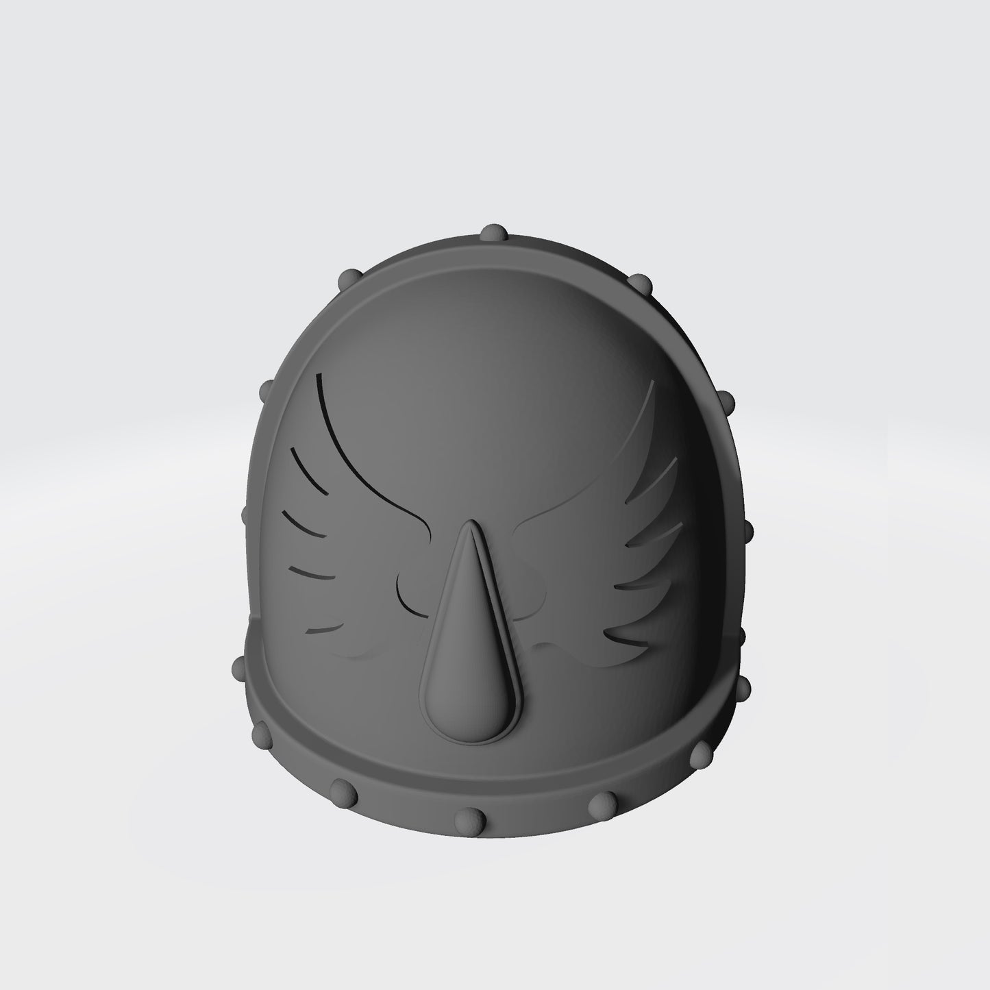 MK VII Shoulder Pad with Studs and Winged Blood Drop for McFarlane Toys Space Marine Action Figures