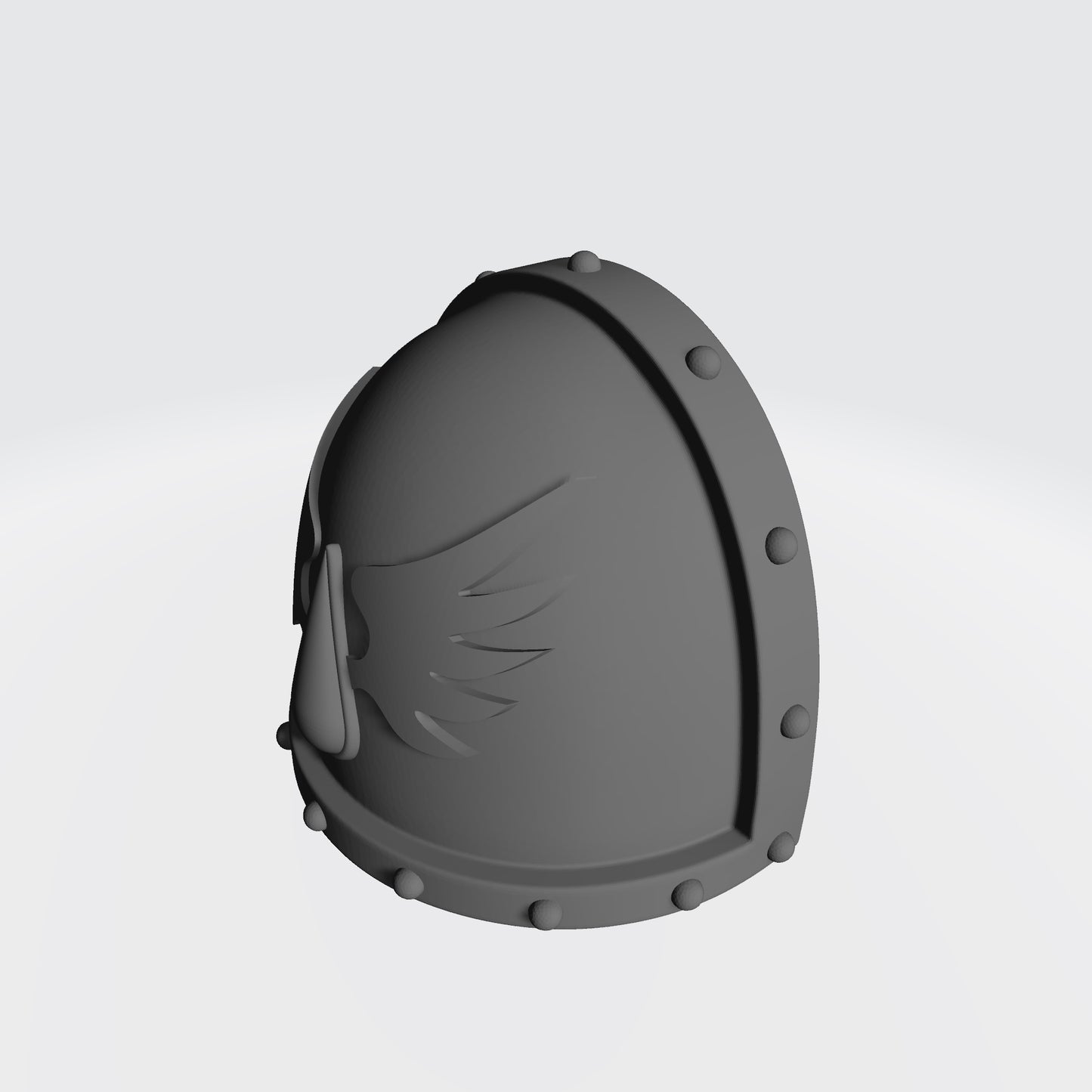 MK VII Shoulder Pad with Studs and Winged Blood Drop for McFarlane Toys Space Marine Action Figures