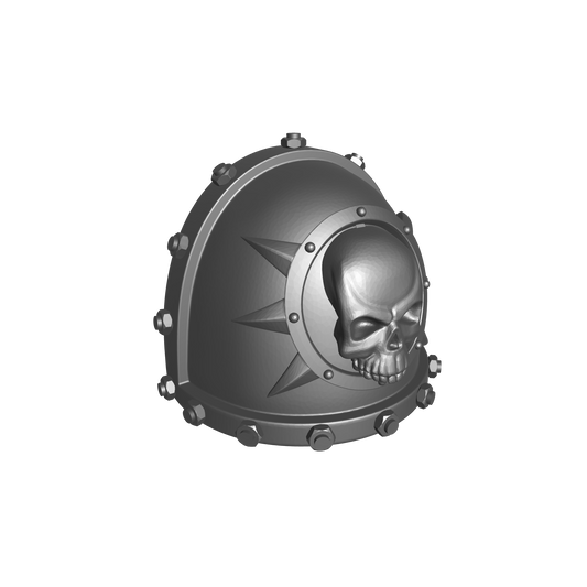 Death Guard Legions MKVII Shoulder Pad with Bolts for McFarlane Toys Space Marine Action Figures Custom Parts