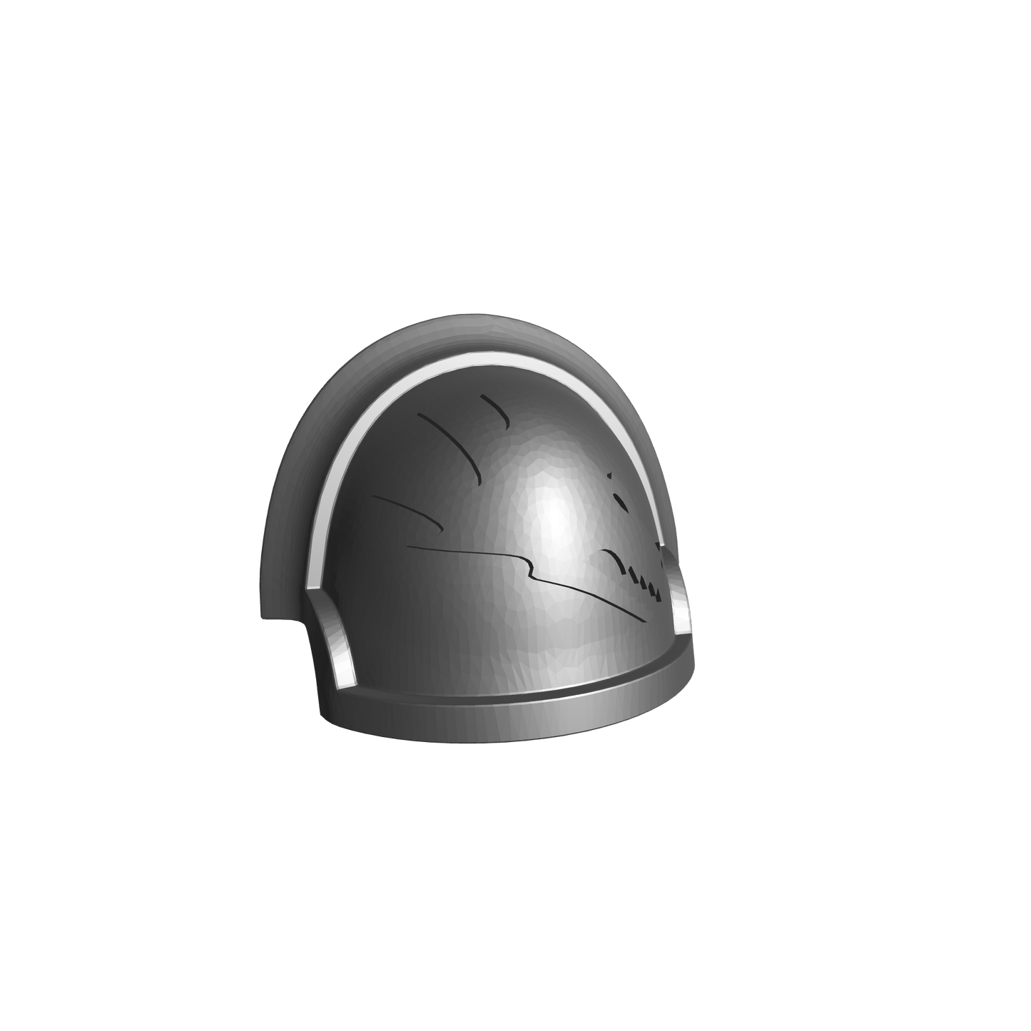 Salamanders Legion Shoulder Pad V05 Rt for McFarlane Toys Loyalist Marine Action Figures Custom 1:12th Scale Pauldron