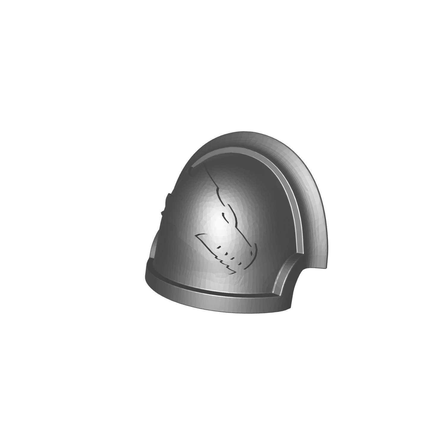 Dragon Legion Shoulder Pad V05 Rt for McFarlane Toys Loyalist Marine Action Figures Custom 1:12th Scale Pauldron