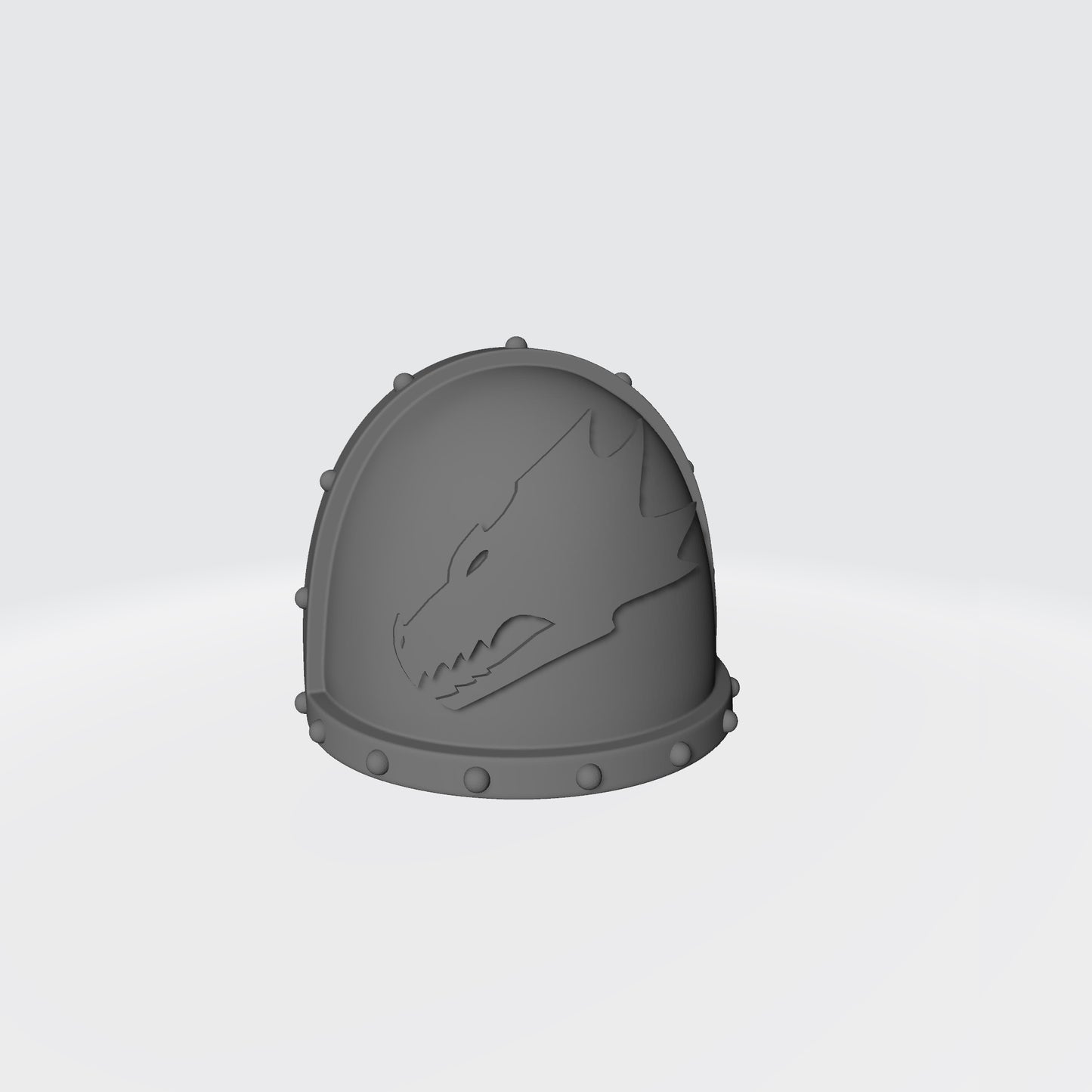 Salamanders Chapter MKVII Left Shoulder Pad with Studs for McFarlane Toys Space Marine Action Figures