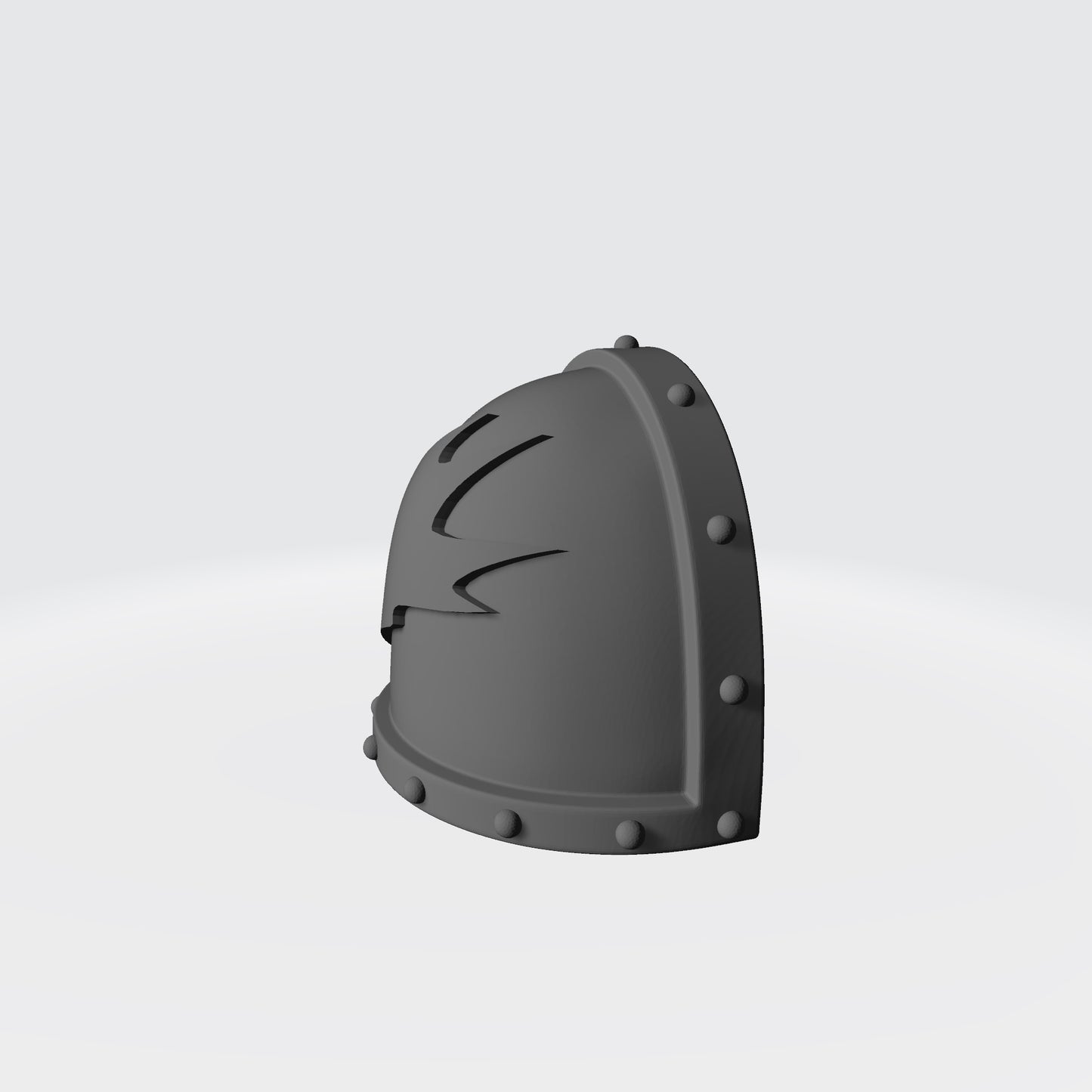 Salamanders Chapter MKVII Left Shoulder Pad with Studs for McFarlane Toys Space Marine Action Figures