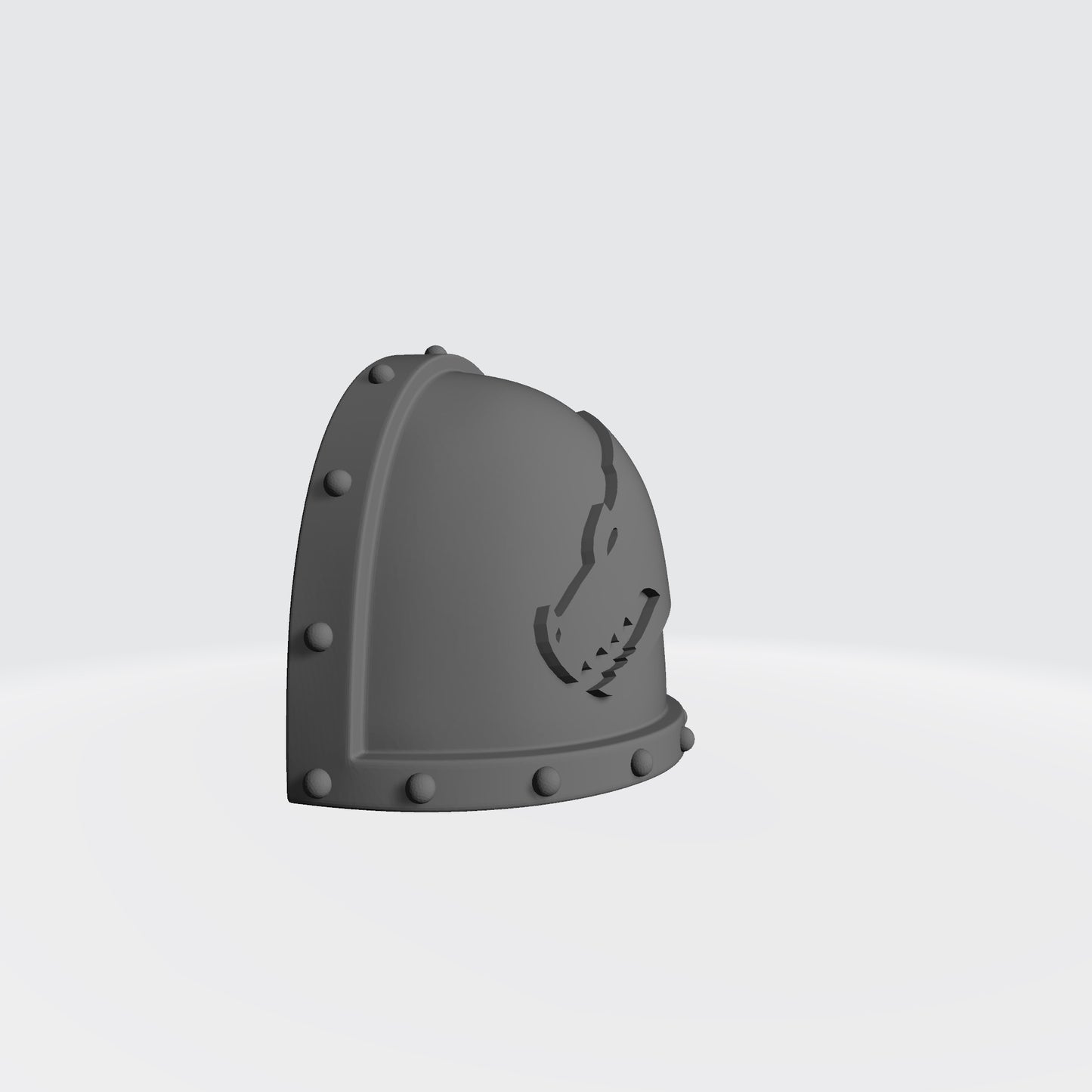 Salamanders Chapter MKVII Left Shoulder Pad with Studs for McFarlane Toys Space Marine Action Figures