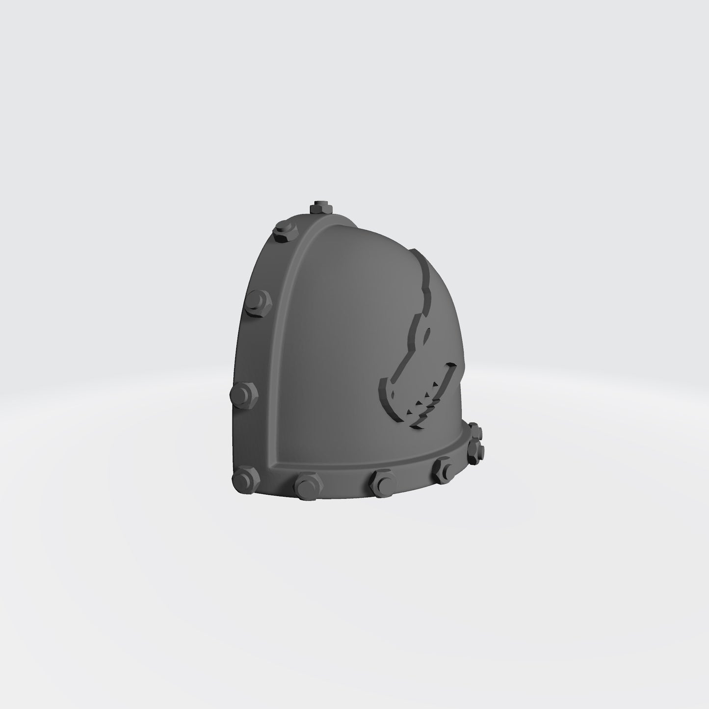 Salamanders MKVII Left Shoulder Pad with Bolts compatible with McFarlane Toys Space Marines