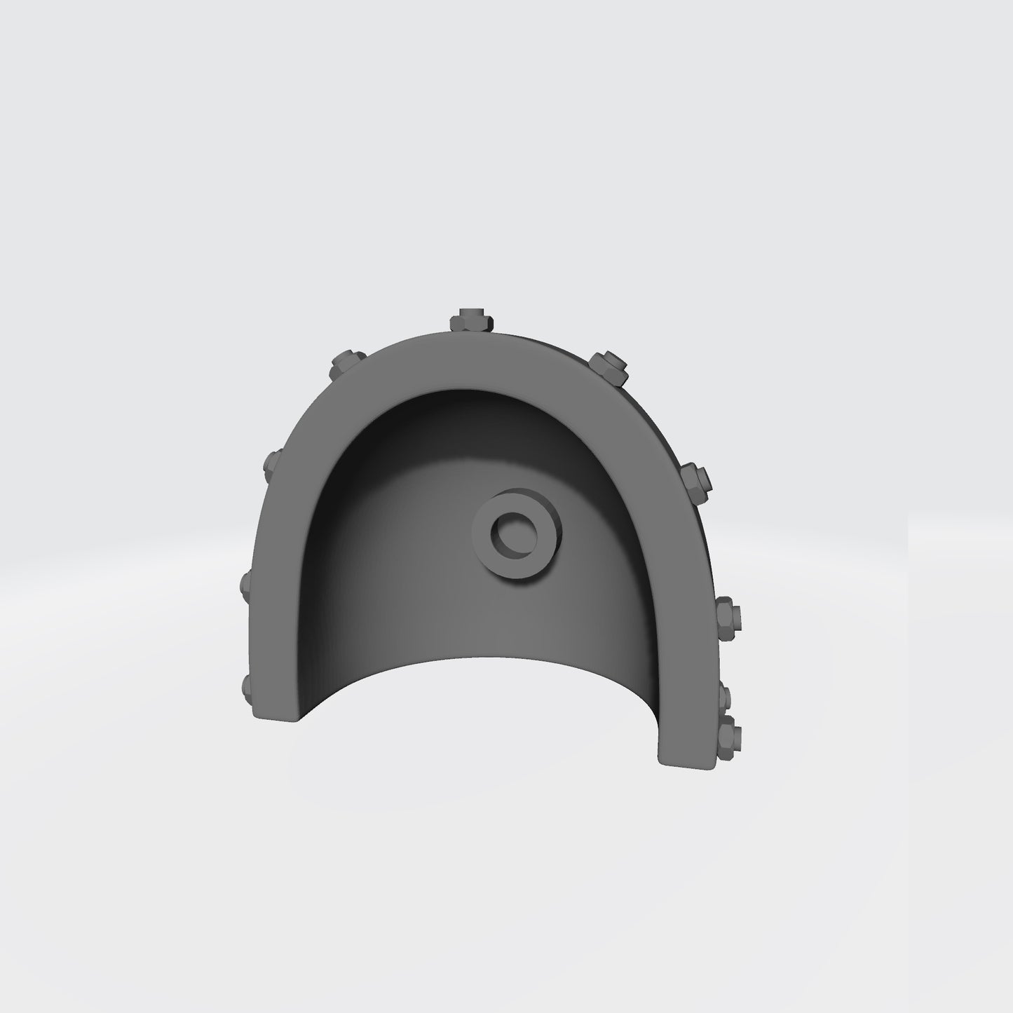 Black Templar MKVII Shoulder Pad with Studded Cross and Bolts compatible with McFarlane Toys Space Marines