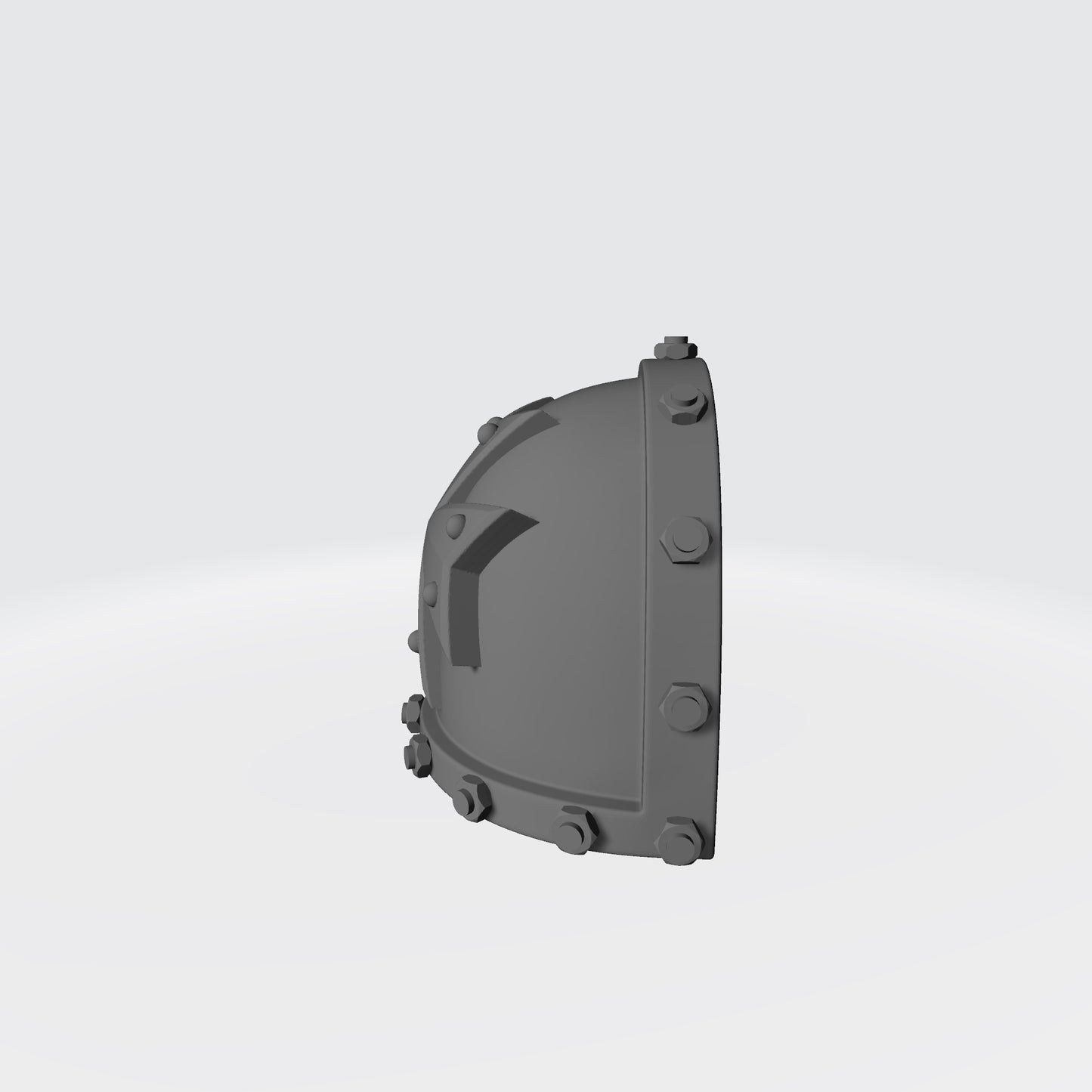Black Templar MKVII Shoulder Pad with Studded Cross and Bolts compatible with McFarlane Toys Space Marines