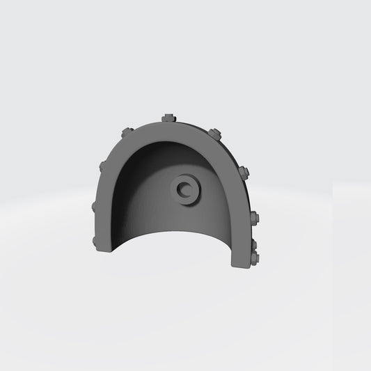 Black Templars MKVII Shoulder Pad with Bolts compatible with McFarlane Toys Space Marines