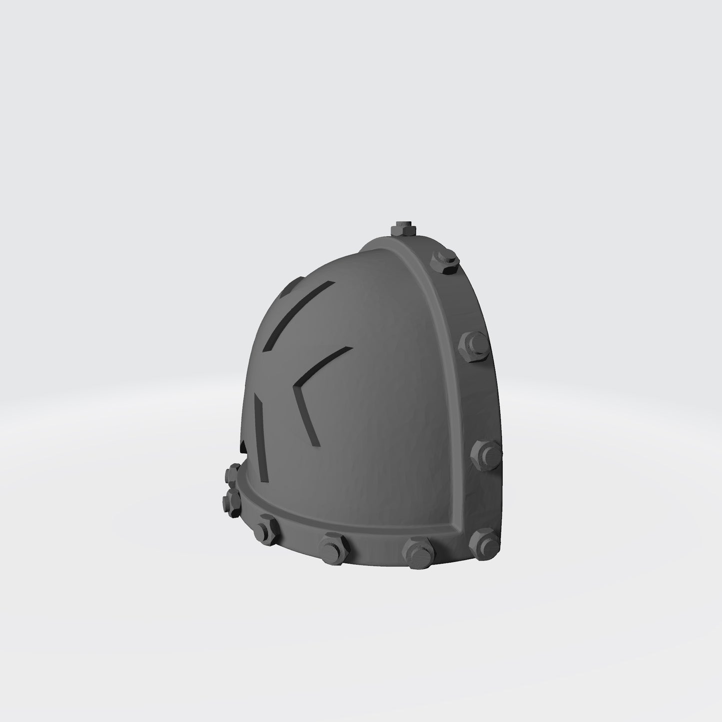 Black Templars MKVII Shoulder Pad with Bolts compatible with McFarlane Toys Space Marines
