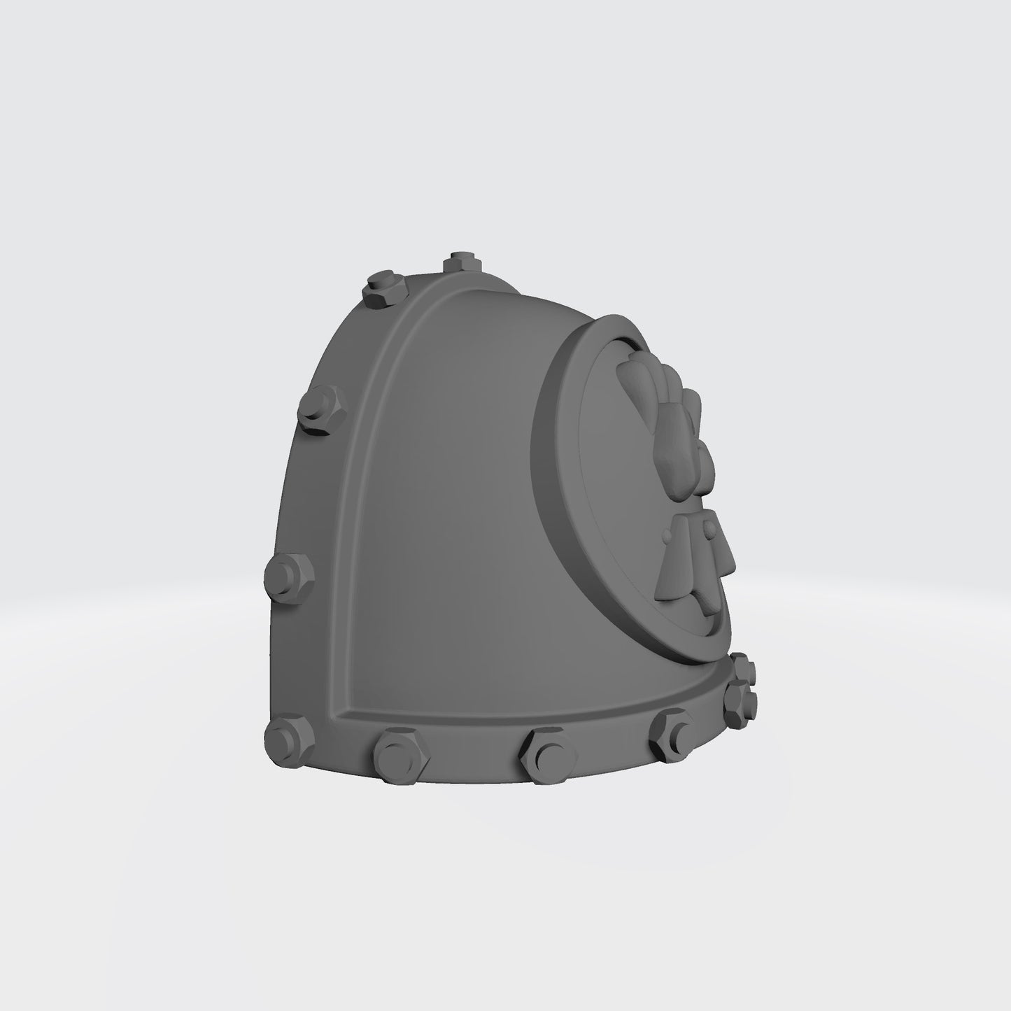 Imperial Fists Legion MKVII Shoulder Pad with Bolts compatible with McFarlane Toys Space Marines