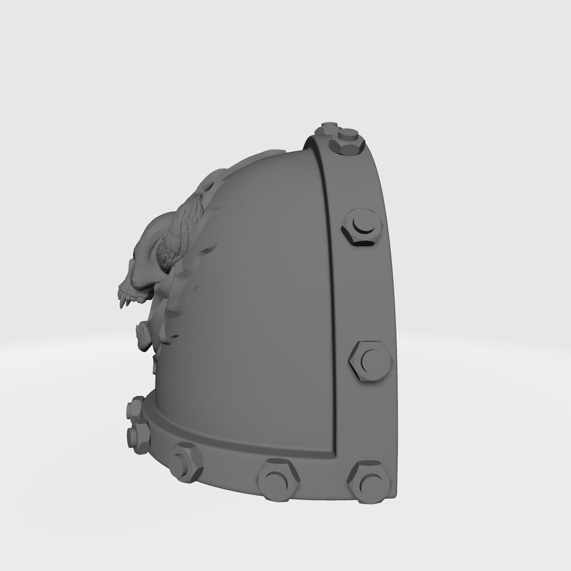 Word Bearers MKVII Shoulder Pad with Bolts Elite for McFarlane Toys Space Marines