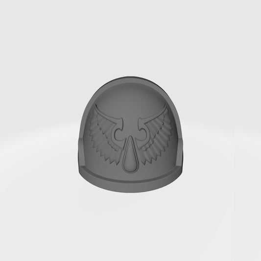 Blood Angels MKX Notched (Stealth) Shoulder Pad for McFarlane Toys Action Figures Sanguis Legion