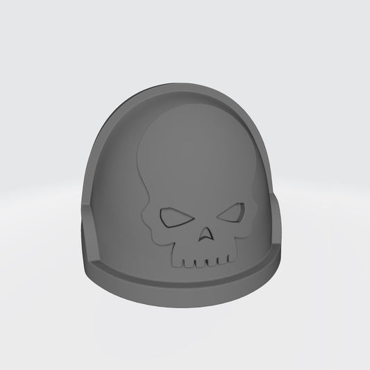 Space Marine Mortifactors Chapter MKX Notched (Stealth) Shoulder Pad for McFarlane Toys Action Figures