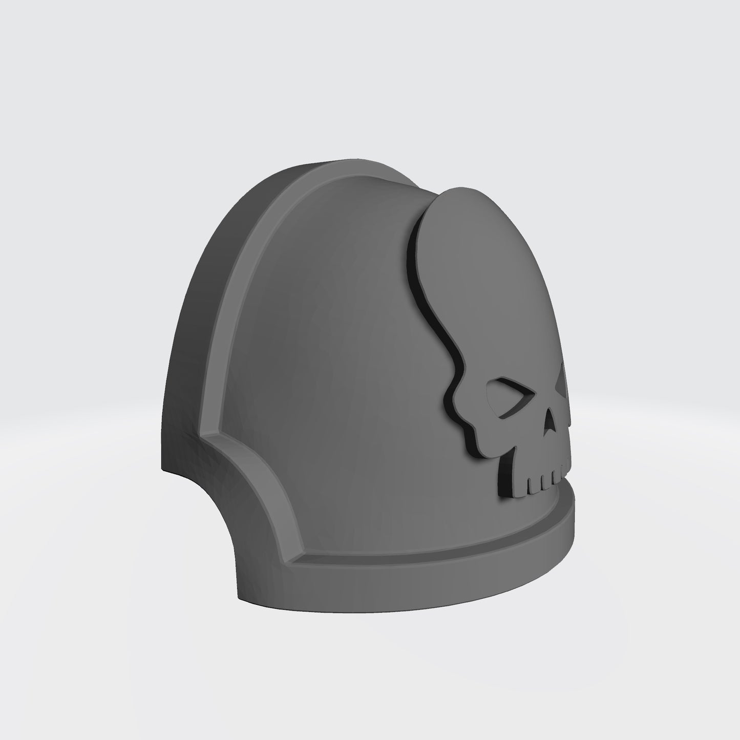 Space Marine Mortifactors Chapter MKX Notched (Stealth) Shoulder Pad for McFarlane Toys Action Figures