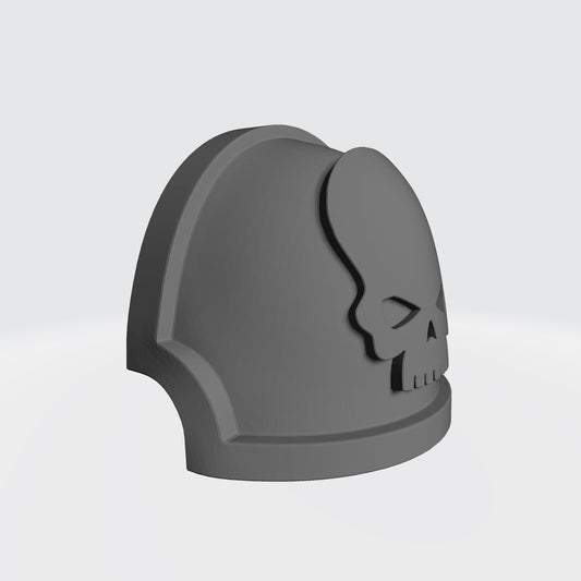 Space Marine Mortifactors Chapter MKX Notched (Stealth) Shoulder Pad for McFarlane Toys Action Figures