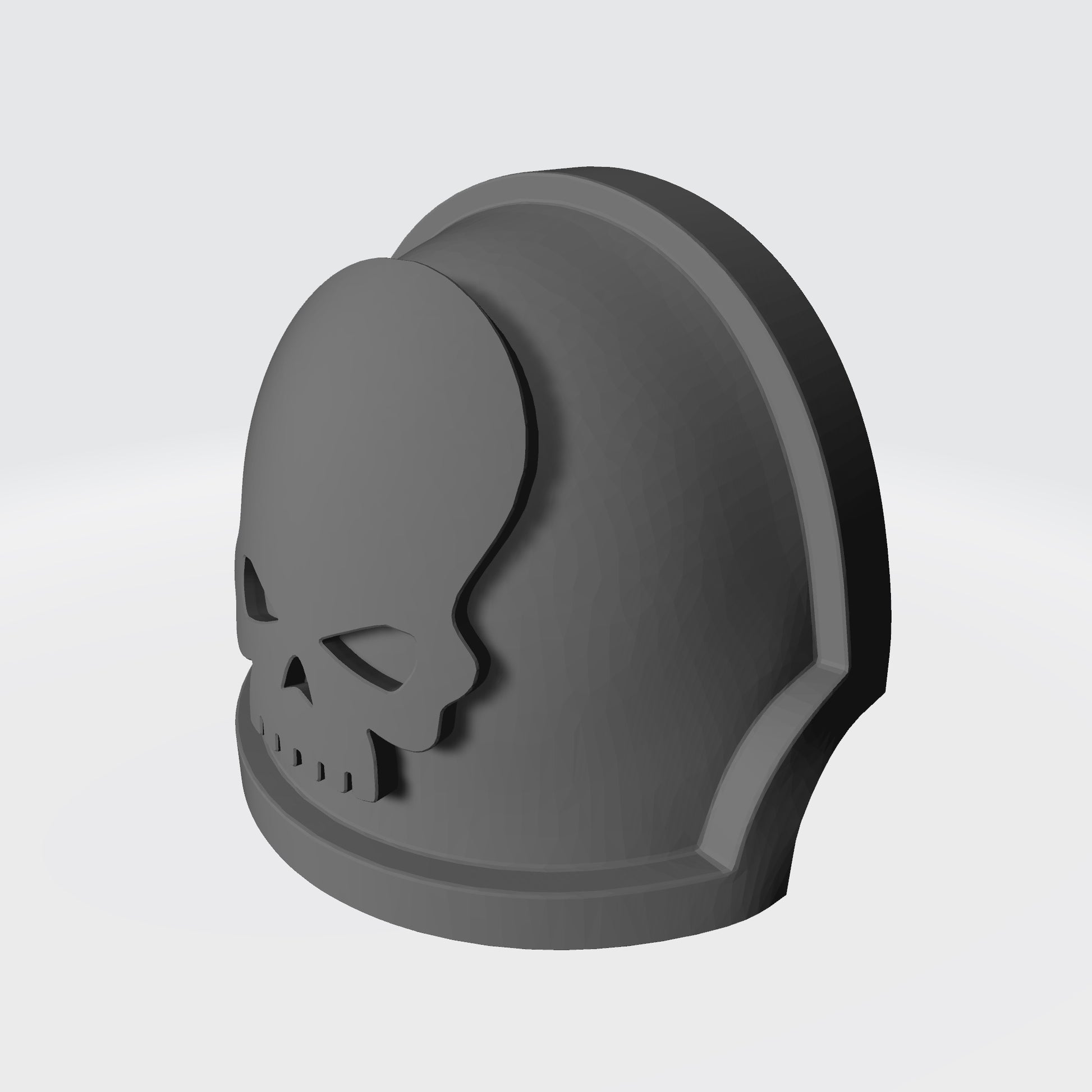 Space Marine Mortifactors Chapter MKX Notched (Stealth) Shoulder Pad for McFarlane Toys Action Figures