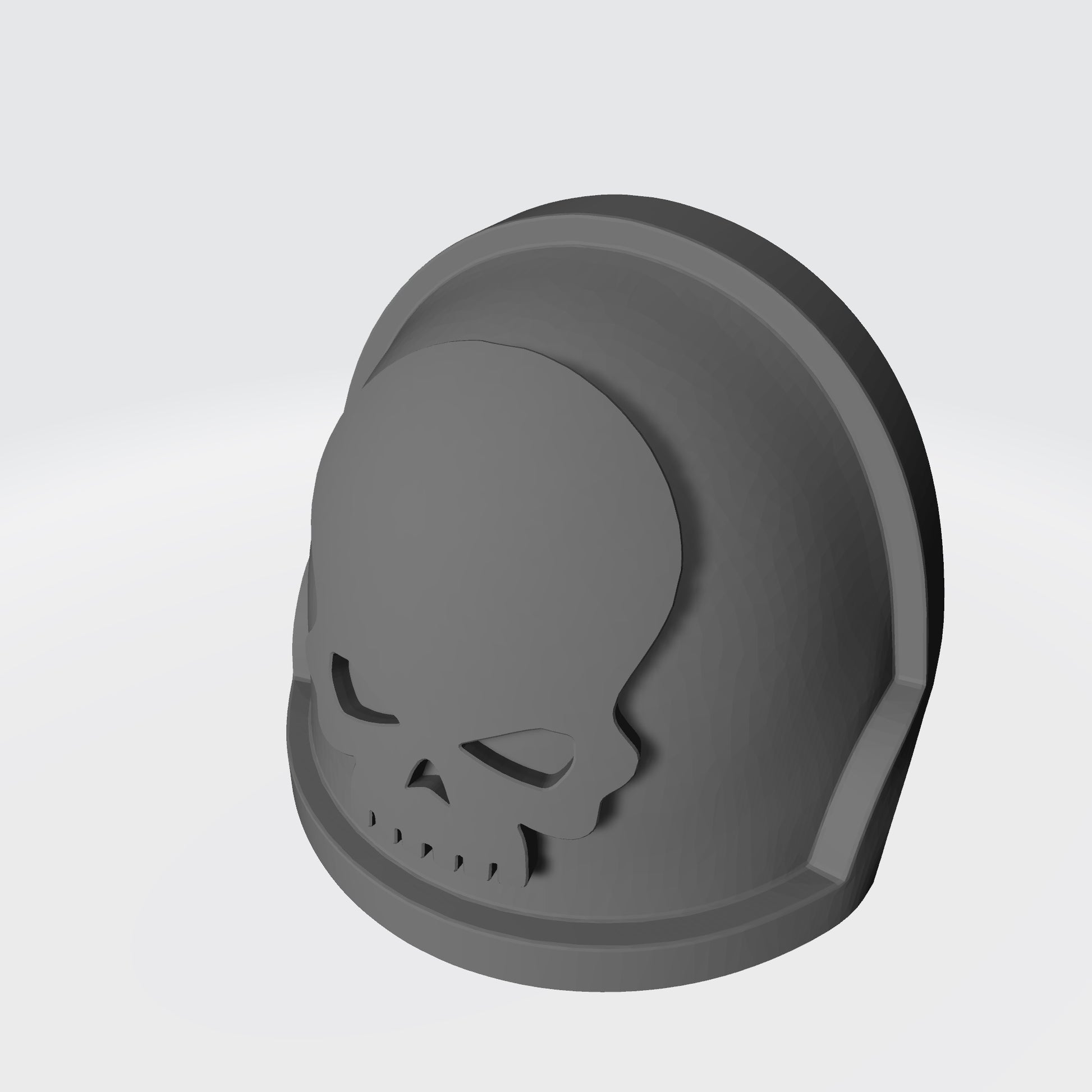 Space Marine Mortifactors Chapter MKX Notched (Stealth) Shoulder Pad for McFarlane Toys Action Figures