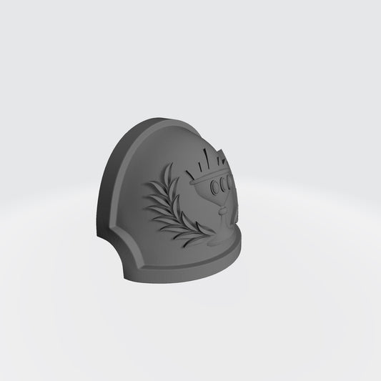 Soul Drinkers Chapter MKX Notched (Stealth) Shoulder Pad for McFarlane Toys Space Marines by Fantasy World Games