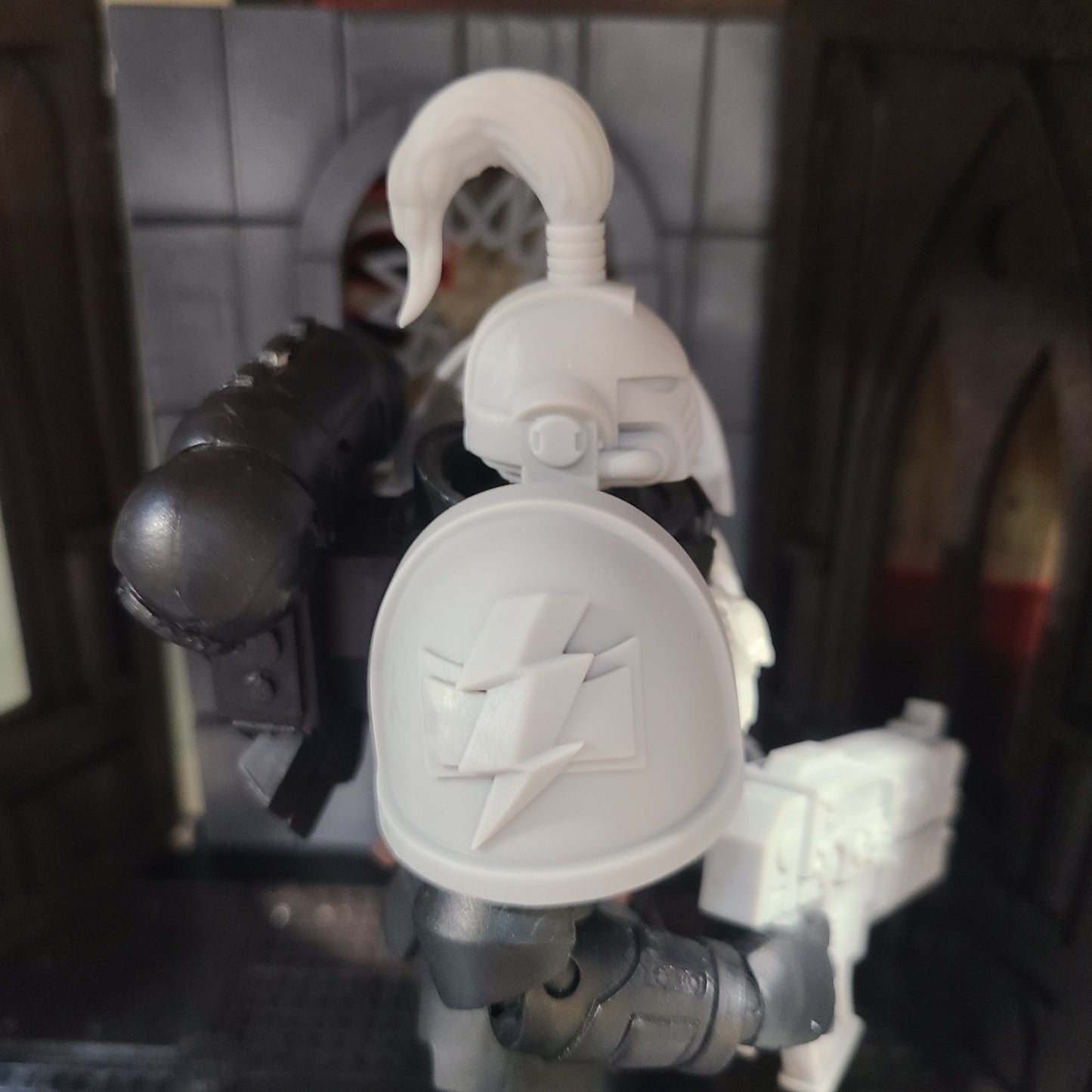 White Scars Space Marine MKIV Shoulder Pad for McFarlane Toys Space Marine Action Figures