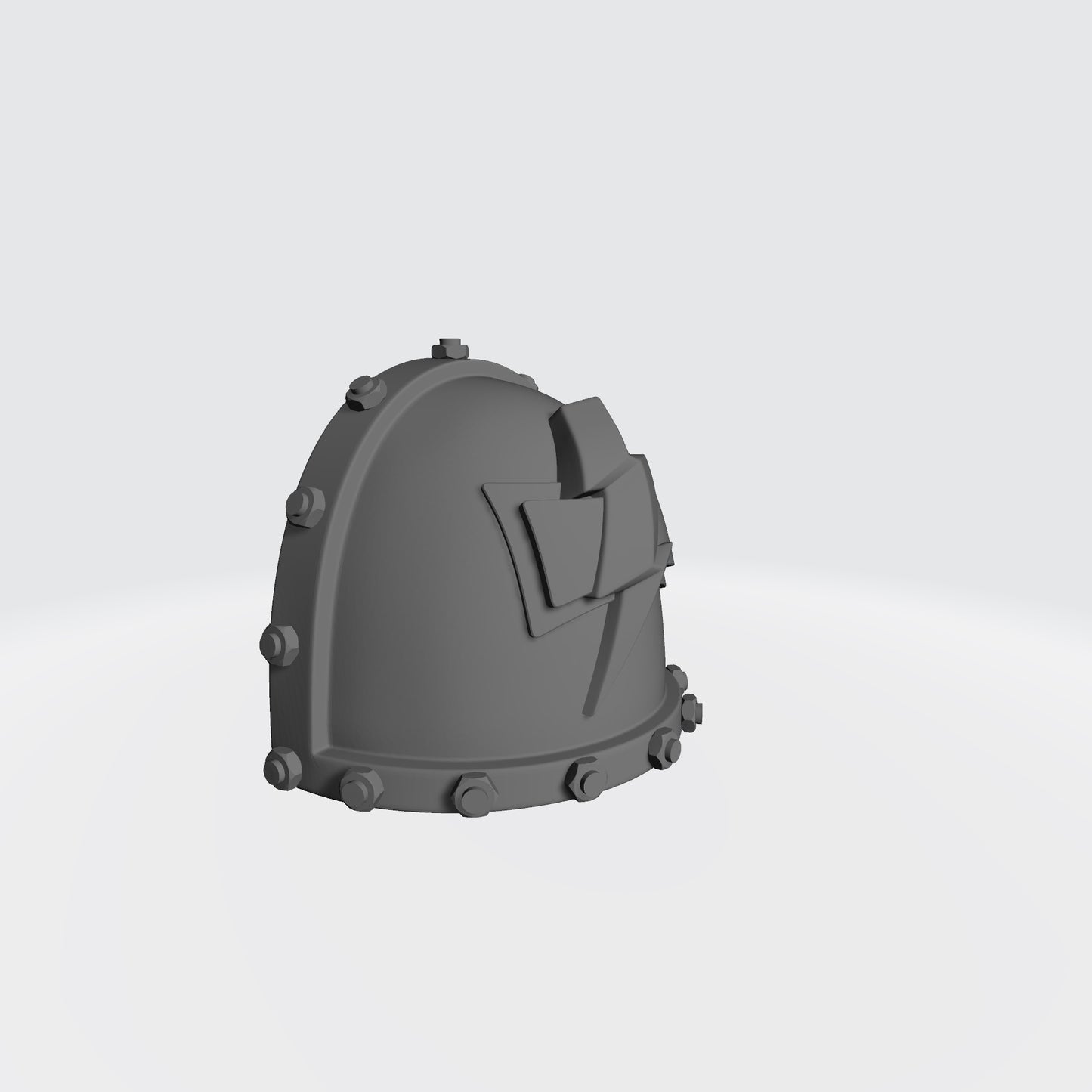 White Scars MKVII Shoulder Pad with Bolts for McFarlane Toys Space Marines