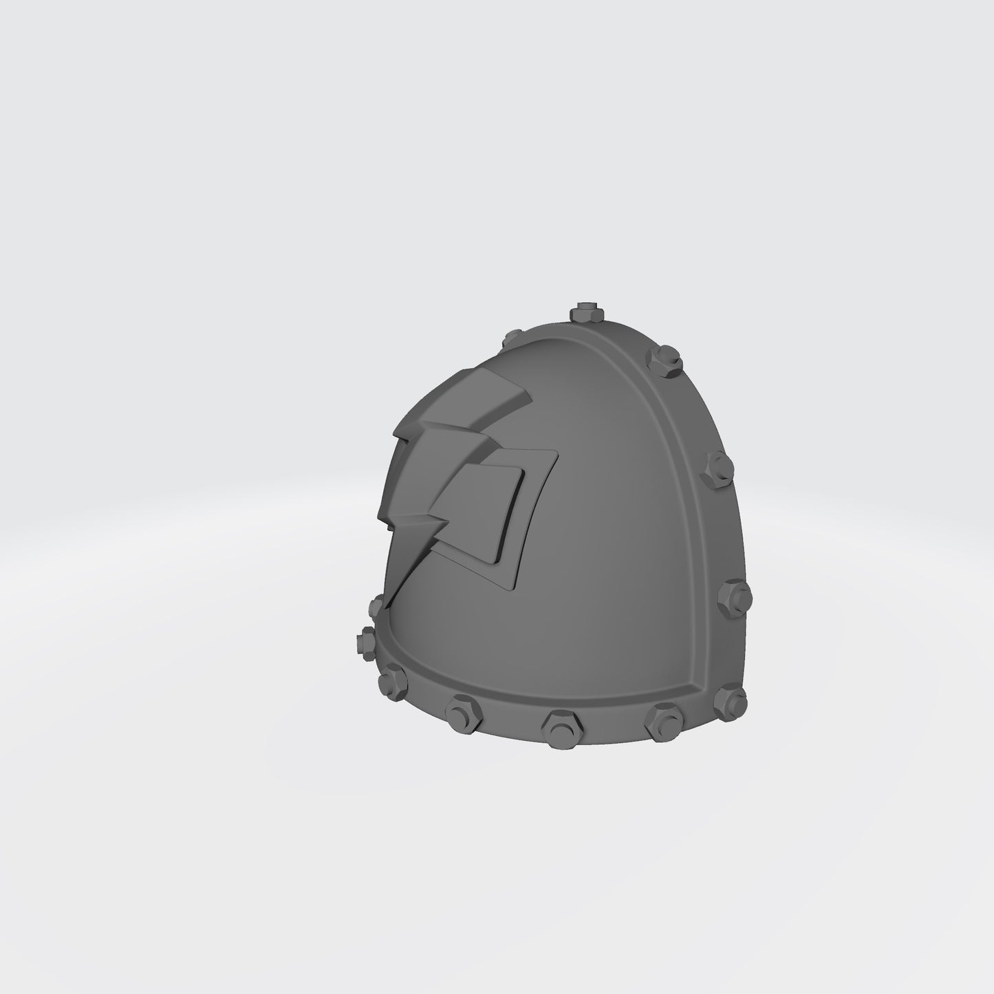 White Scars MKVII Shoulder Pad with Bolts for McFarlane Toys Space Marines