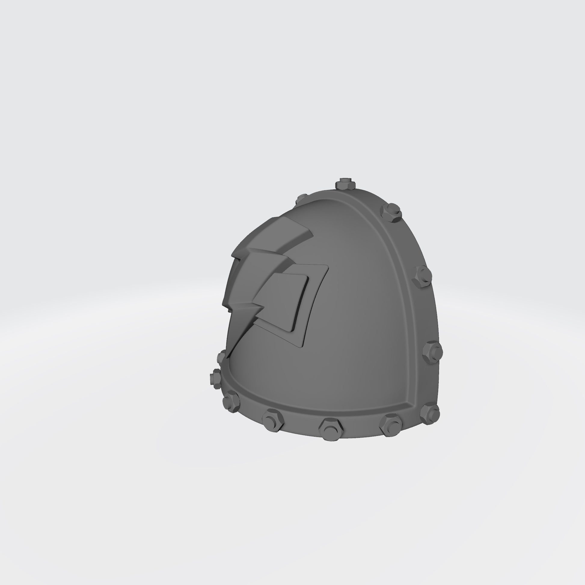 White Scars MKVII Shoulder Pad with Bolts for McFarlane Toys Space Marines