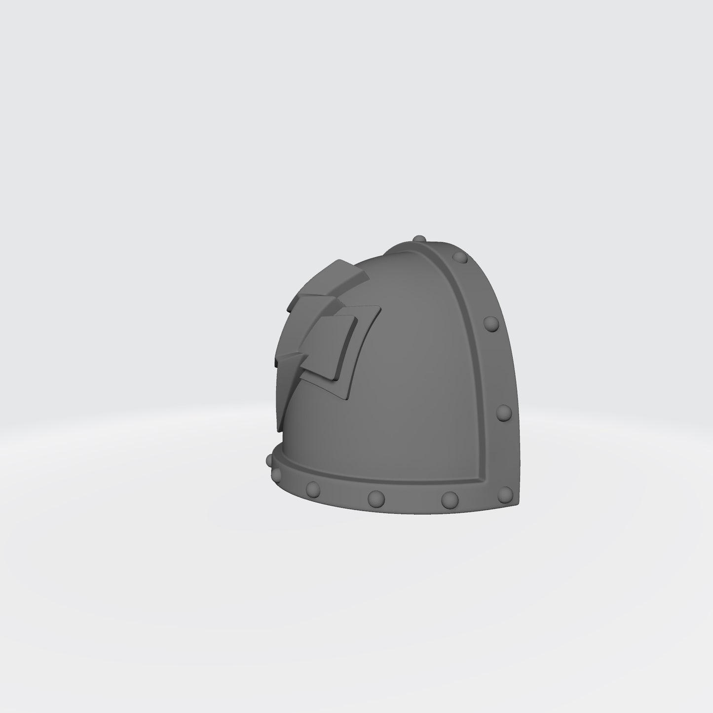 White Scars MKVII Shoulder Pad with Studs for McFarlane Toys Space Marines