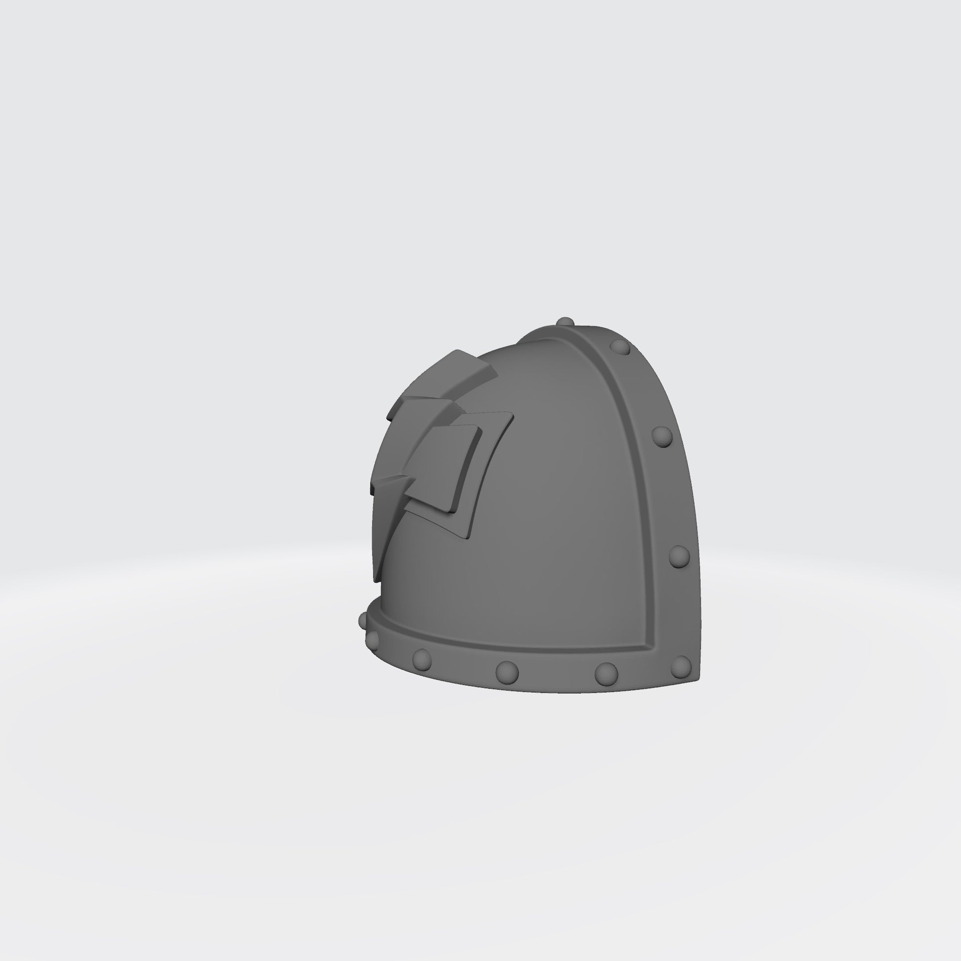 White Scars MKVII Shoulder Pad with Studs for McFarlane Toys Space Marines