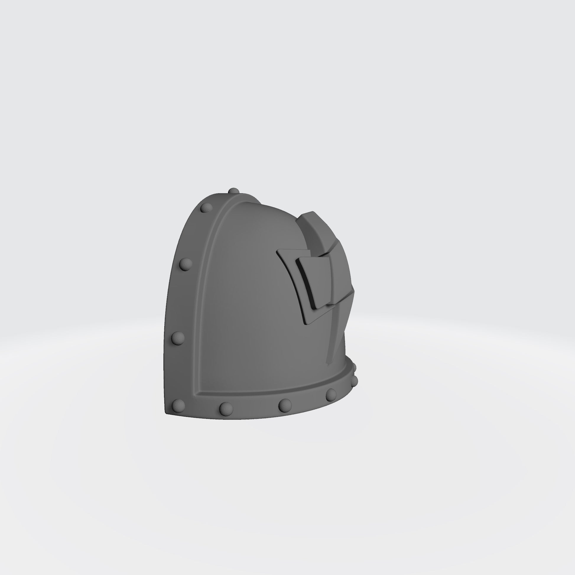White Scars MKVII Shoulder Pad with Studs for McFarlane Toys Space Marines
