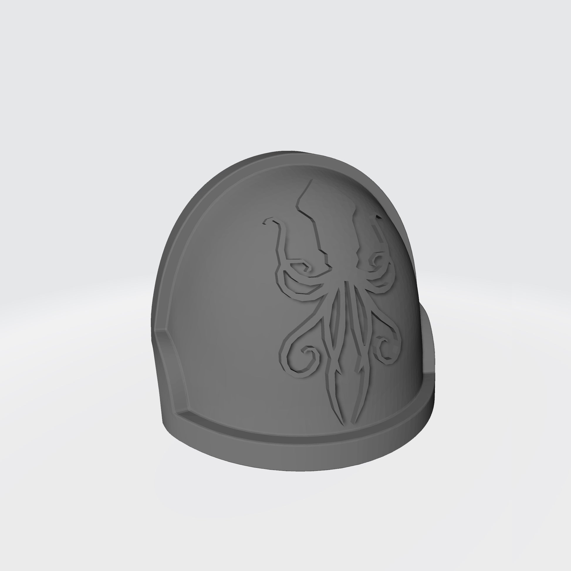 Dark Kraken Chapter MKX Notched (Stealth) Shoulder Pad for McFarlane Toys Space Marine Action Figures