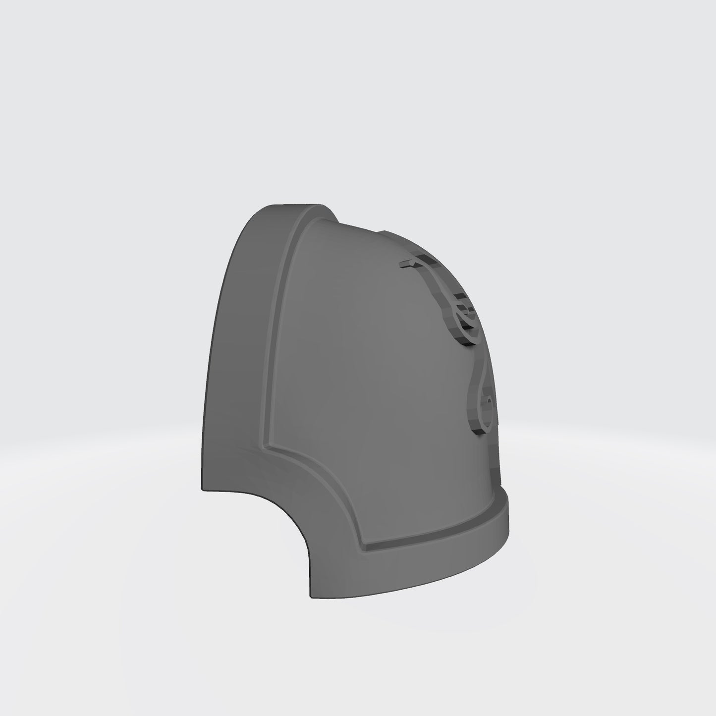 Dark Kraken Chapter MKX Notched (Stealth) Shoulder Pad for McFarlane Toys Space Marine Action Figures