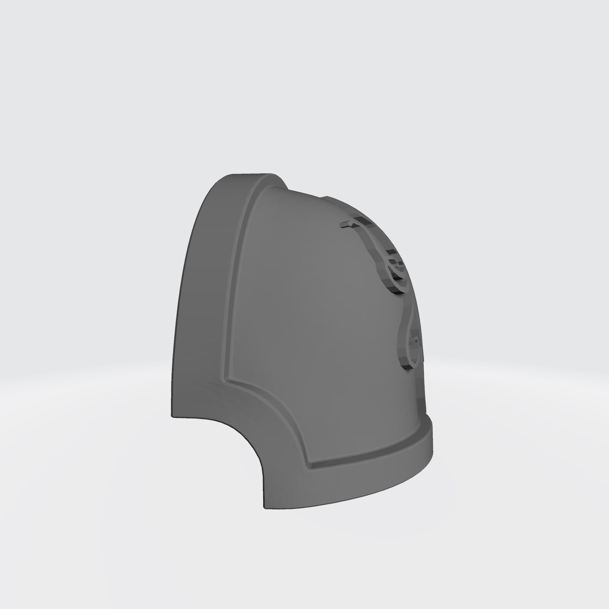 Dark Kraken Chapter MKX Notched (Stealth) Shoulder Pad for McFarlane Toys Space Marine Action Figures