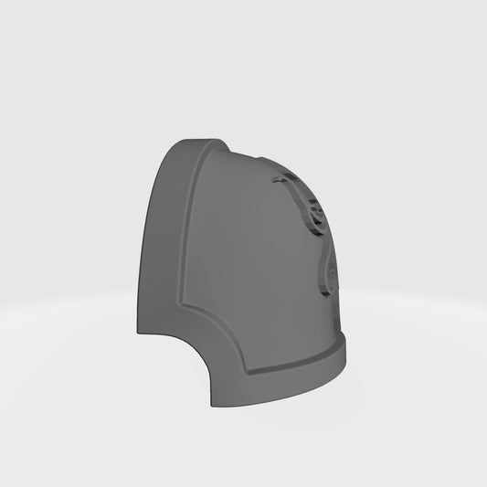 Dark Kraken Chapter MKX Notched (Stealth) Shoulder Pad for McFarlane Toys Space Marine Action Figures