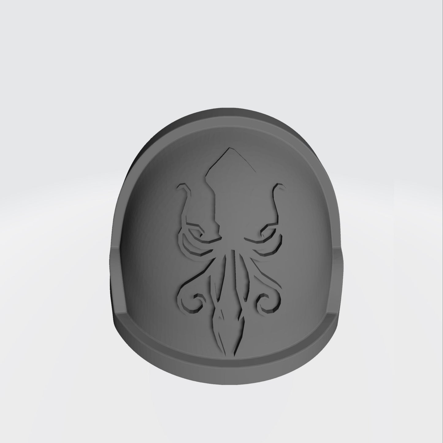 Dark Kraken Chapter MKX Notched (Stealth) Shoulder Pad for McFarlane Toys Space Marine Action Figures