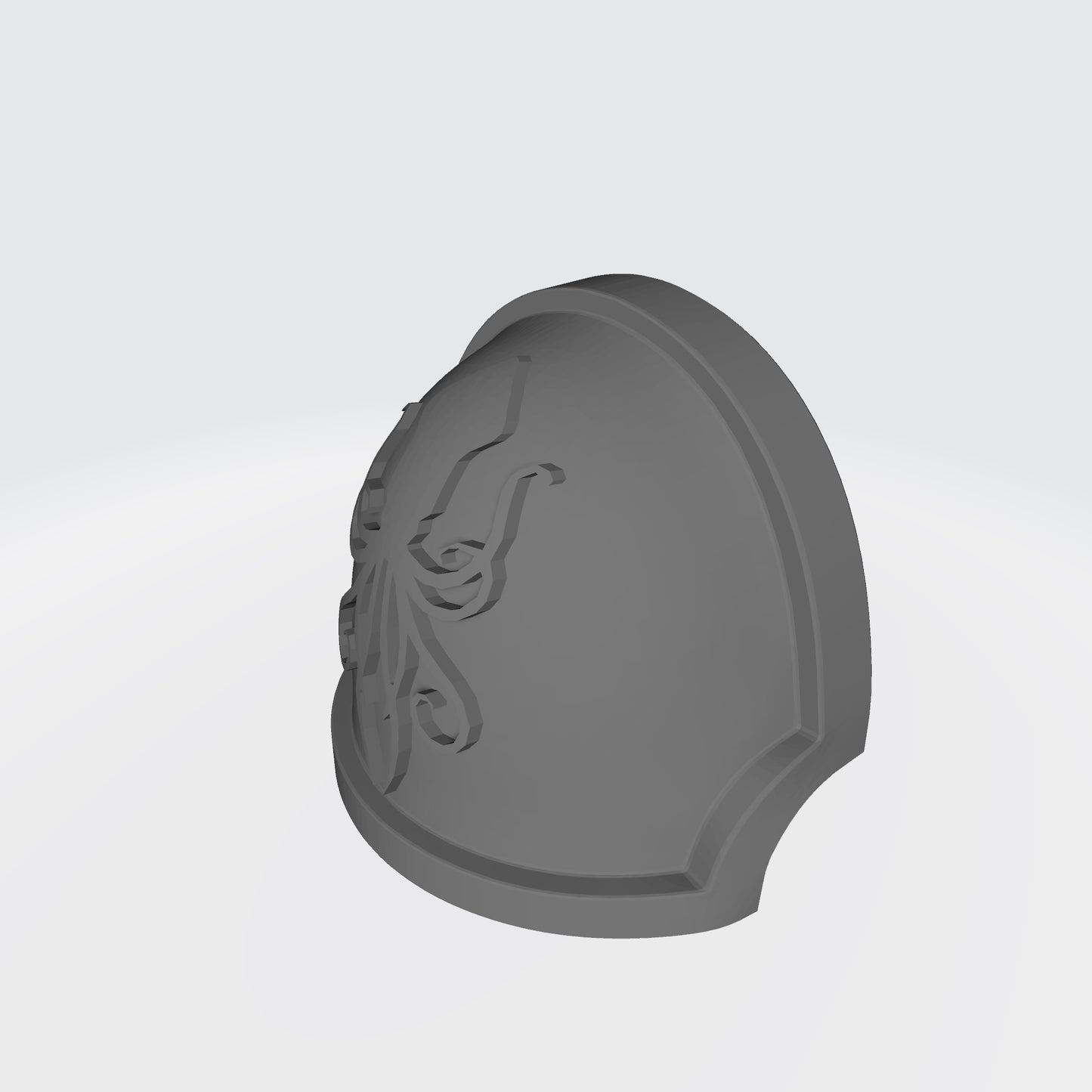 Dark Kraken Chapter MKX Notched (Stealth) Shoulder Pad for McFarlane Toys Space Marine Action Figures