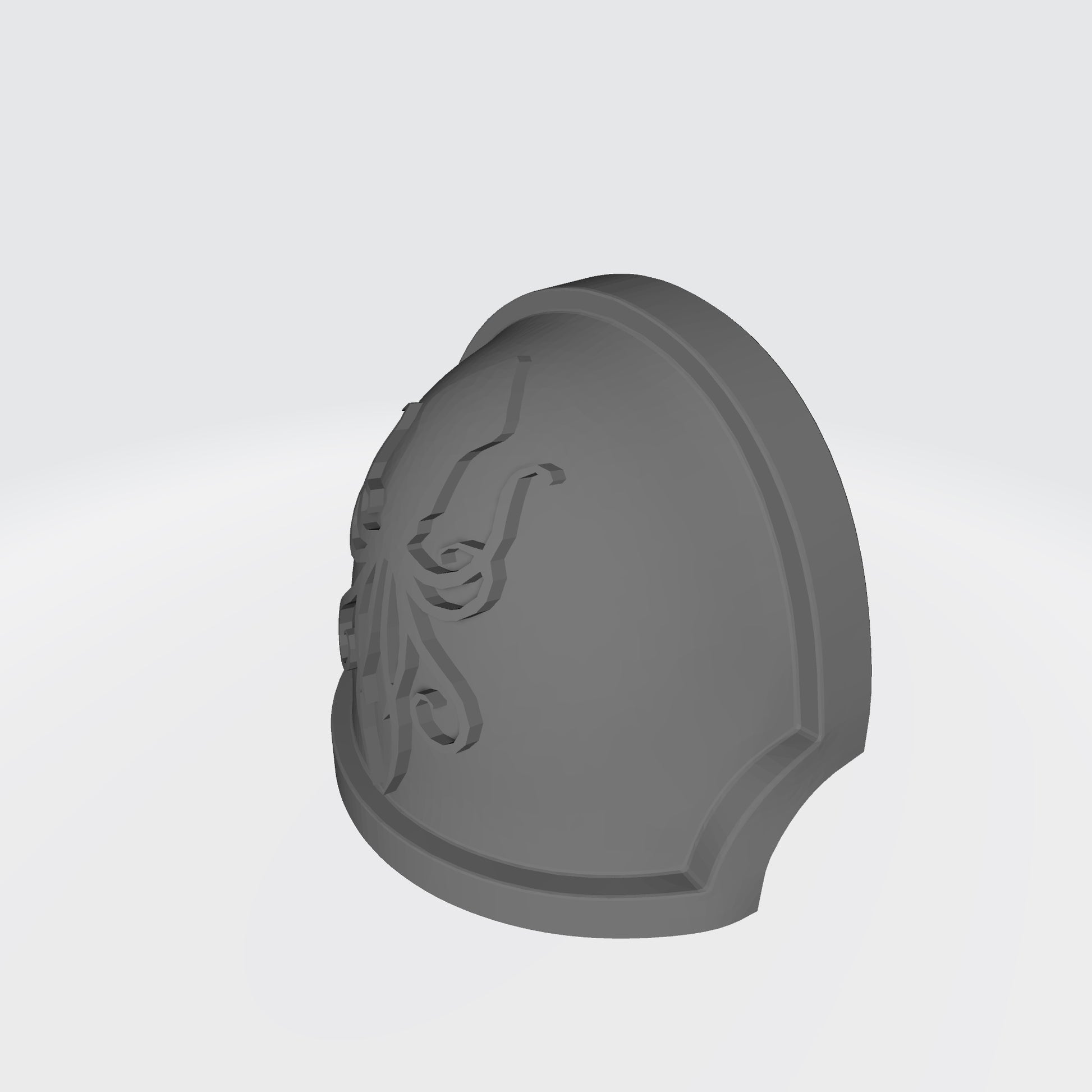 Dark Kraken Chapter MKX Notched (Stealth) Shoulder Pad for McFarlane Toys Space Marine Action Figures