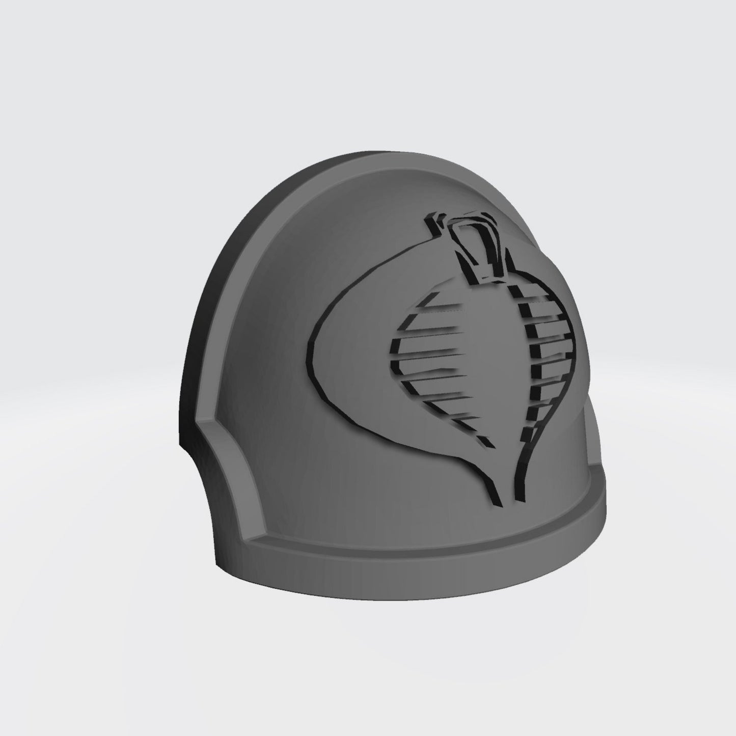 Custom Space Marine Cobra MKX Notched (Stealth) Shoulder Pad with Crosshair for McFarlane Toys Space Marine Action Figures