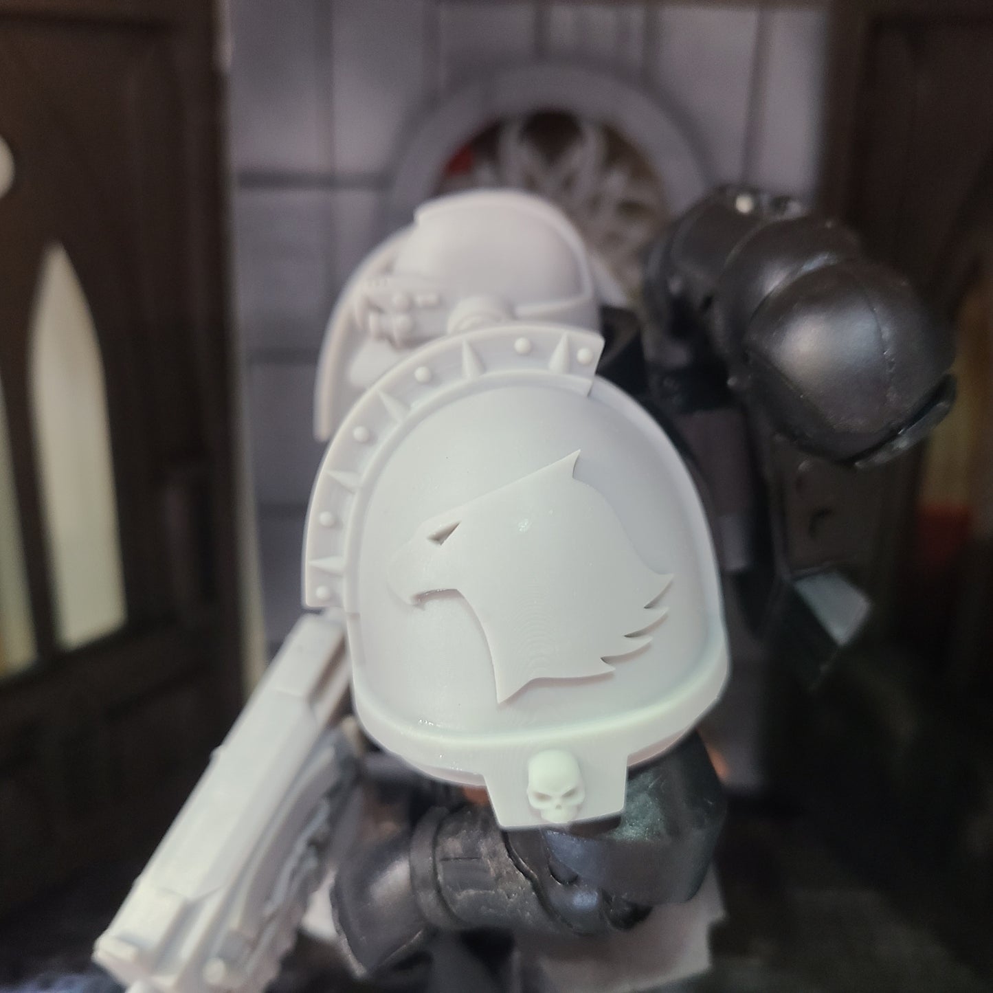 Raptors Chapter MKXI Skull Shoulder Pad Ver. I4S for McFarlane Toys Loyalist Marine Action Figures