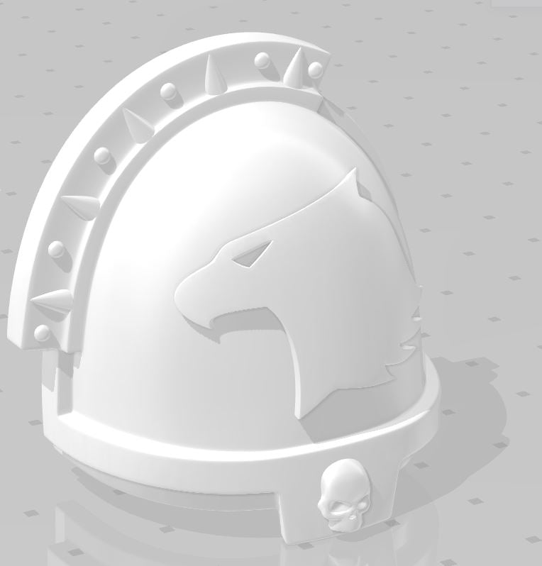 Raptors Chapter MKXI Skull Shoulder Pad Gen:4 for McFarlane Toys Space Marines