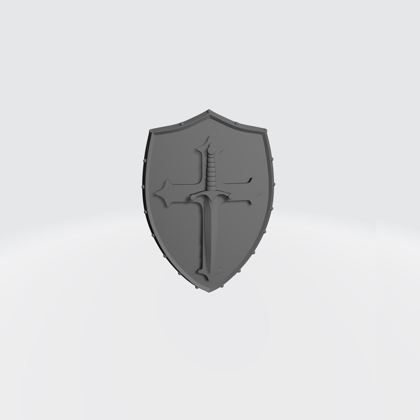 Space Marine Shoulder Pad Shield Ver. 04a with Cross and Sword for McFarlane Toys Space Marine Action Figures