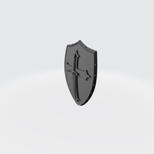 Space Marine Shoulder Pad Shield Ver. 04a with Cross and Sword for McFarlane Toys Space Marine Action Figures