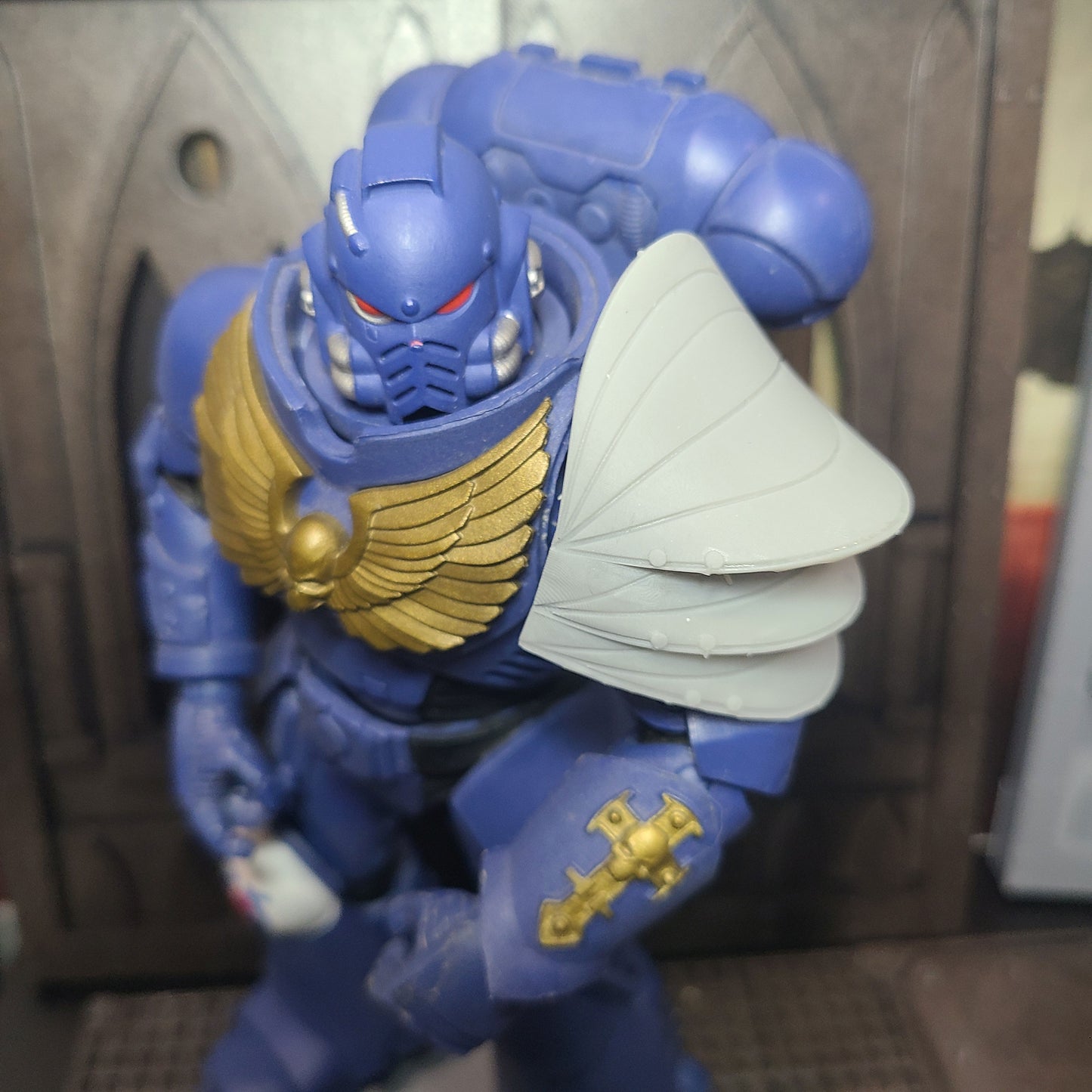 Battle Brother Vessal from Sleep Token Shoulder Pad for McFarlane Toys Space Marine Action Figures