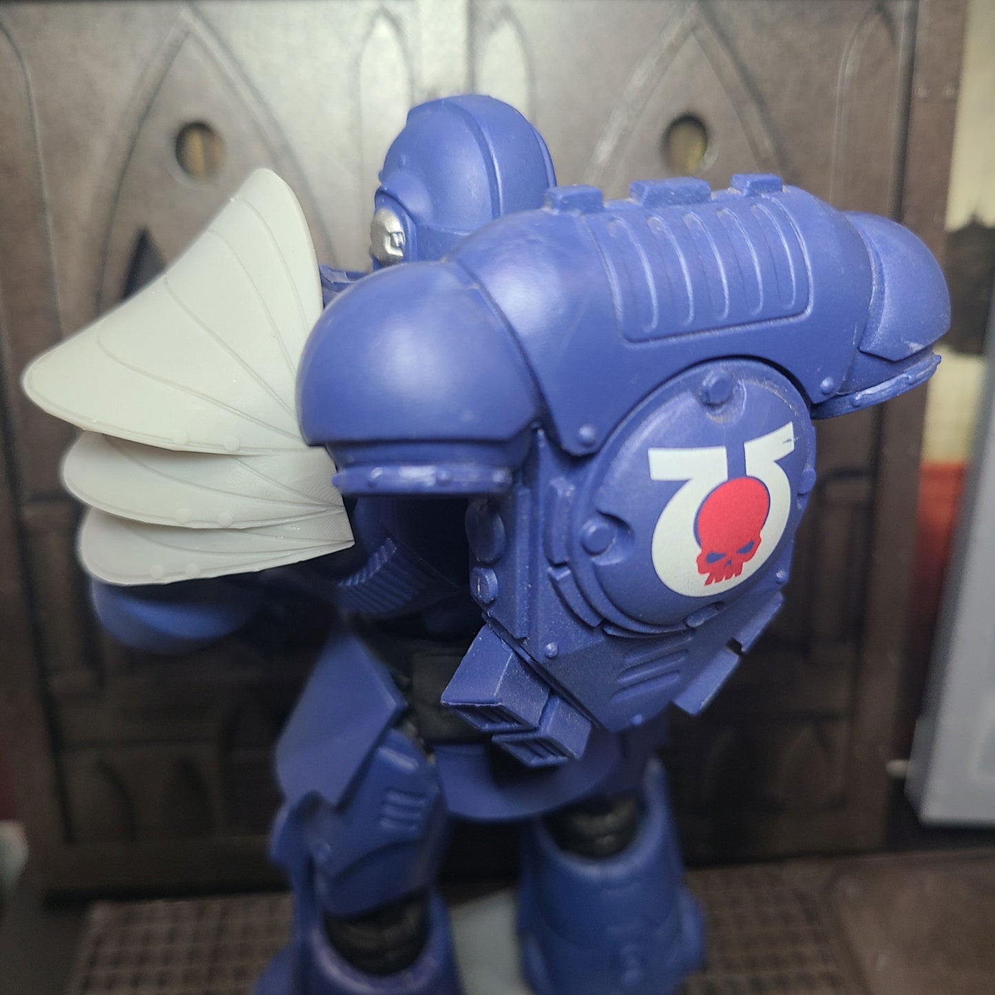 Battle Brother Vessal from Sleep Token Shoulder Pad for McFarlane Toys Space Marine Action Figures