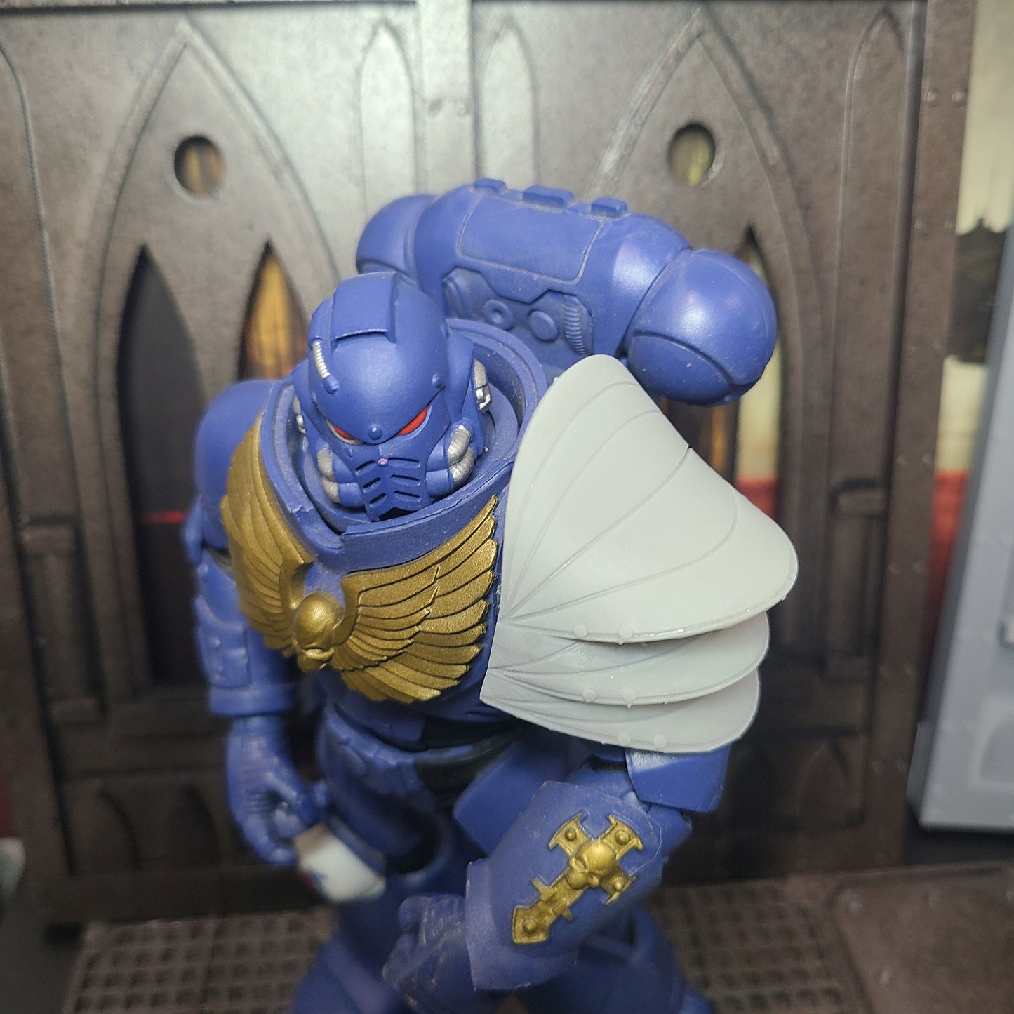 Battle Brother Vessal from Sleep Token Shoulder Pad for McFarlane Toys Space Marine Action Figures