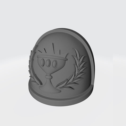 Soul Drinkers Chapter MKIV Shoulder Pad Compatible with McFarlane Toys 1:12th Scale Battle Brothers